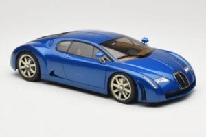 Bugatti EB 18.3 Chiron Modrý AUTOart 1:18 70911 Kov – obrázok 6 z 8