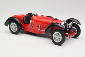 Bugatti Type 55 Červený Bburago 1:18 3009 Kov – obrázok 4 z 6