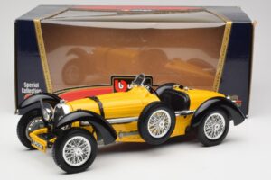 Bugatti Type 59 Žltý Bburago 1:18 3005 Kov – obrázok 8 z 8