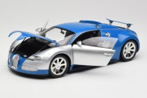 Bugatti Veyron Edition Centenaire Chrome Blue Minichamps 1:18 100110850 Kov – obrázok 2 z 8