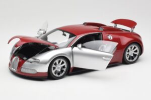 Bugatti Veyron Edition Centenaire Chrome Red Minichamps 1:18 100110851-O Kov – obrázok 2 z 8