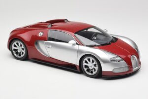Bugatti Veyron Edition Centenaire Chrome Red Minichamps 1:18 100110851-O Kov – obrázok 6 z 8