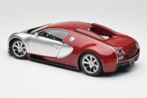 Bugatti Veyron Edition Centenaire Chrome Red Minichamps 1:18 100110851-O Kov – obrázok 7 z 8