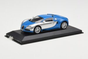 Bugatti Veyron Centenaire Modrá Metalíza Strieborný Minichamps 1:43 400110850 Kov – obrázok 2 z 4