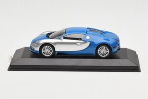 Bugatti Veyron Centenaire Modrá Metalíza Strieborný Minichamps 1:43 400110850 Kov