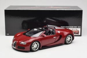 Bugatti Veyron Grand Sport Červený Minichamps 1:18 100110832 Kov – obrázok 9 z 9