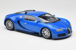 Bugatti Veyron Svetlo Modrá Tmavá Modrá Minichamps 1:18 100110821 Kov – obrázok 6 z 8