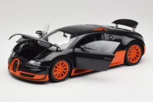 Bugatti Veyron Super Sport World Record Edition Carbon & Orange Minichamps 1:18 100110840 Kov – obrázok 2 z 8
