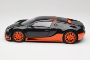 Bugatti Veyron Super Sport World Record Edition Carbon & Orange Minichamps 1:18 100110840 Kov – obrázok 4 z 8