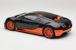 Bugatti Veyron Super Sport World Record Edition Carbon & Orange Minichamps 1:18 100110840 Kov – obrázok 7 z 8