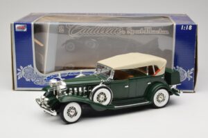Cadillac Sport Phaeton Zelený Anson 1:18 30383 Kov – obrázok 9 z 9