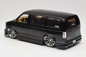 Chevrolet Astro Van Tuned Čierny Jada 1:18 63122 Kov – obrázok 7 z 8