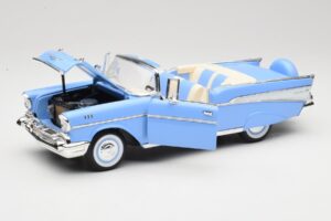 Chevrolet Bel Air Kabriolet Modrý Road Signature 1:18 55/1/0863 Kov – obrázok 2 z 8