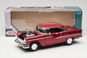 Chevrolet Bel Air Červený Motormax 1:18 73100TC-M1 Kov – obrázok 8 z 8