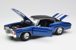 Chevrolet Chevelle SS 454 Modrý Maisto 1:18 531886 Kov – obrázok 2 z 8