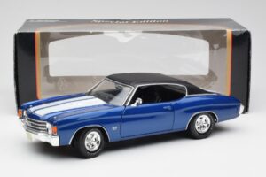 Chevrolet Chevelle SS 454 Modrý Maisto 1:18 531886 Kov – obrázok 8 z 8