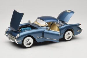 Chevrolet Corvette C1 Modrý Mira 1:18 6105 Kov – obrázok 2 z 8