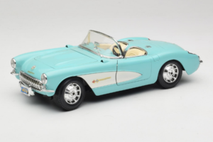 Chevrolet Corvette C1 Modrý & Biely Bburago 1:18 3024-M2 Kov