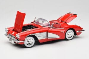 Chevrolet Corvette C1 Červený Motormax 1:18 73100TC Kov – obrázok 2 z 8