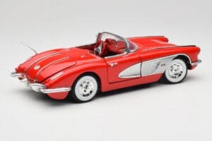 Chevrolet Corvette C1 Červený Motormax 1:18 73100TC Kov – obrázok 3 z 8