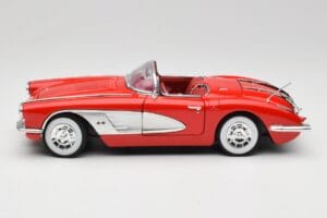 Chevrolet Corvette C1 Červený Motormax 1:18 73100TC Kov – obrázok 4 z 8