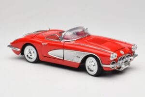 Chevrolet Corvette C1 Červený Motormax 1:18 73100TC Kov – obrázok 6 z 8
