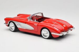 Chevrolet Corvette C1 Červený Motormax 1:18 73100TC Kov – obrázok 7 z 8