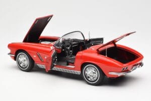Chevrolet Corvette C1 Kabriolet Roman Červený AUTOart 1:18 71102 Kov – obrázok 5 z 8