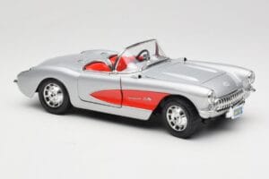Chevrolet Corvette C1 Strieborný Bburago 1:18 3034 Kov – obrázok 6 z 8