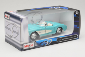 Chevrolet Corvette C1 Mätovo Zelený Maisto 1:24 31275 Kov – obrázok 2 z 3