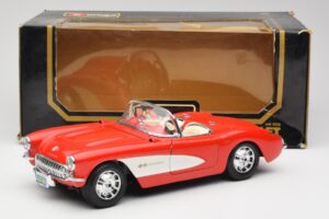 Chevrolet Corvette C1 Roadster Červený Bburago 1:18 3024 Kov – obrázok 8 z 8