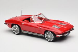 Chevrolet Corvette C2 Sting Ray Kabriolet Riverside Red Norev 1:18 189056 Kov – obrázok 4 z 6