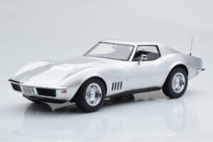 Chevrolet Corvette C3 Strieborný Norev 1:18 189032 Kov