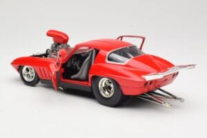 Chevrolet Corvette C3 Dragster Červený Hot Wheels 1:18 29226 Kov – obrázok 5 z 8