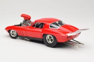 Chevrolet Corvette C3 Dragster Červený Hot Wheels 1:18 29226 Kov – obrázok 7 z 8