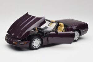 Chevrolet Corvette C4 LT4 Kabriolet Fialový Metalíza Maisto 1:18 50277 Kov – obrázok 2 z 8