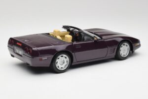 Chevrolet Corvette C4 LT4 Kabriolet Fialový Metalíza Maisto 1:18 50277 Kov – obrázok 3 z 8