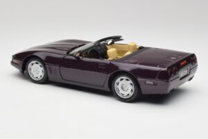 Chevrolet Corvette C4 LT4 Kabriolet Fialový Metalíza Maisto 1:18 50277 Kov – obrázok 7 z 8