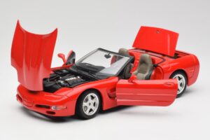 Chevrolet Corvette C5 Kabriolet Červený Bburago 1:18 3076 Kov – obrázok 2 z 8