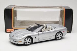 Chevrolet Corvette C5 Kabriolet Strieborný Maisto 1:18 50317 Kov – obrázok 8 z 8