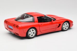 Chevrolet Corvette C5 Červený Bburago 1:18 3066 Kov – obrázok 3 z 8