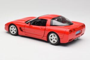 Chevrolet Corvette C5 Červený Bburago 1:18 3066 Kov – obrázok 7 z 8
