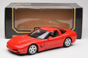 Chevrolet Corvette C5 Červený Bburago 1:18 3066 Kov – obrázok 8 z 8