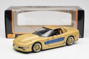 Chevrolet Corvette C5 Guldstrand Signature Edition Zlatý Maisto 1:18 31657 Kov – obrázok 8 z 8
