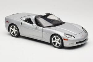Chevrolet Corvette C6 Kabriolet Strieborný Hot Wheels 1:18 B6052 Kov – obrázok 6 z 8