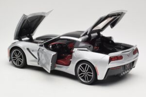 Chevrolet Corvette C7 Strieborný Maisto 1:18 38132 Kov – obrázok 5 z 8