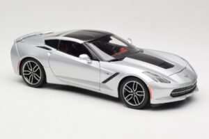 Chevrolet Corvette C7 Strieborný Maisto 1:18 38132 Kov – obrázok 6 z 8
