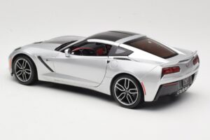 Chevrolet Corvette C7 Strieborný Maisto 1:18 38132 Kov – obrázok 7 z 8