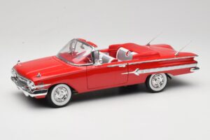 Chevrolet Impala Kabriolet Červený Welly 1:18 9864W Kov