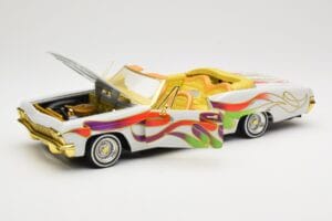 Chevrolet Impala Lowrider White Metallic Hot Wheels 1:18 27635 Kov – obrázok 2 z 8